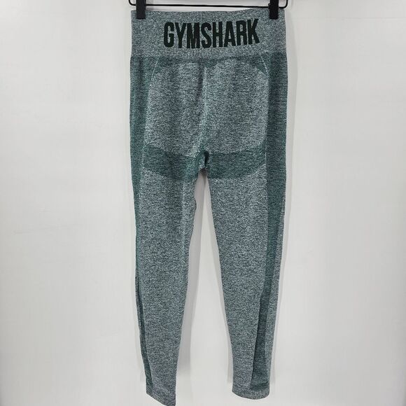 Gymshark leggings green seamless medium stretch booty contour gym workout runnin - Picture 2 of 3